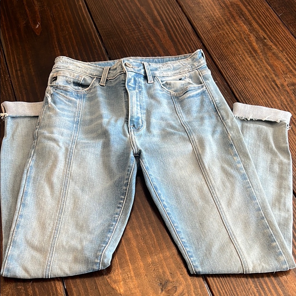 KanCan Blue Ankle Cropped Jeans